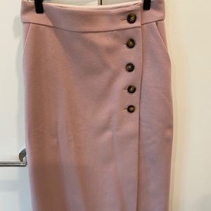 Boden Lined Pink Wool Skirt